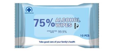 China Antibacterial Disposable Wet Cotton Alcohol Wipe Pads Biodegradable for sale