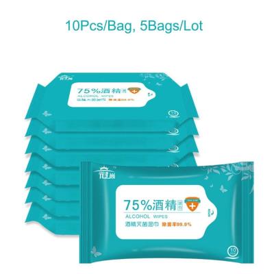 China 75% Disinfectant Antiseptic Alcohol Wet Wipes Non Woven For Adult for sale