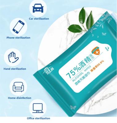 China Household Adults 75% Alcohol Wet Wipes For Sterilization Cleaning for sale