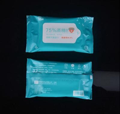 China Disposable White Alcohol Wet Wipes , Non Woven Antiseptic Baby Wipes for sale