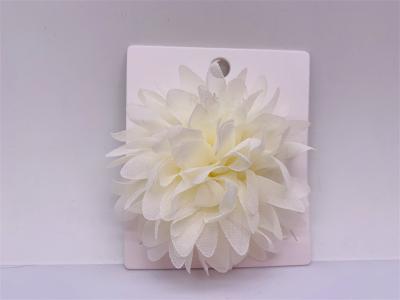China Dance Prom Flower Hair Clip white , Elastic Childrens Wedding Hair Accessories for sale