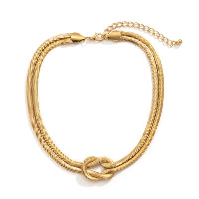 China length 45cm Twisted Gold Chain Necklace Multipurpose Reusable à venda
