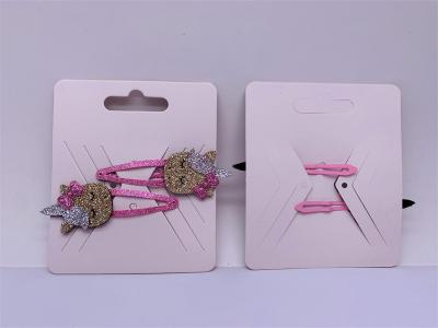 China Cute Unicorn Childrens Hair Accessories Hair Pin Iron Polyester Material à venda