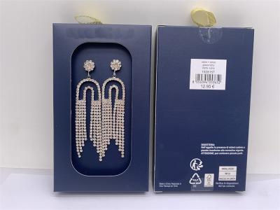 China Unisex Tassel Rhinestone Fashion Earrings Lightweight Reusable for sale