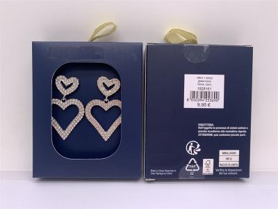 China Heart Shaped Fashion Jewellery Earrings Portable Multiscene For Party for sale