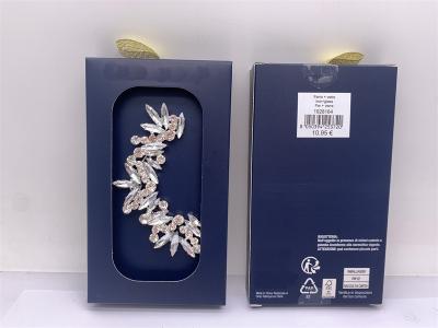 China Wedding Silver Fashion Jewellery Earrings Rhinestone Diamond Geometric en venta