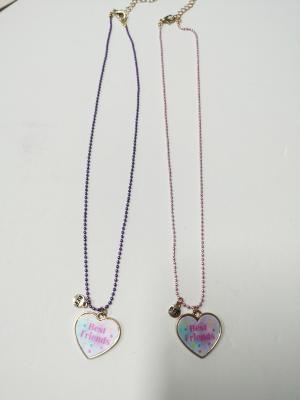 China Practical Unisex Childrens Heart Necklace For School Activities for sale