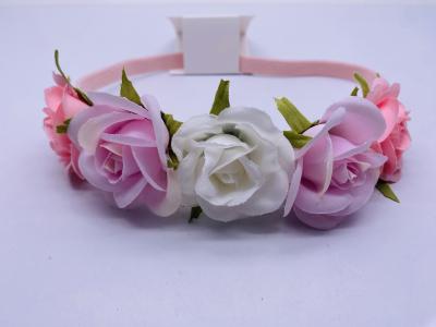 China Multicolor Flower Hair Accessory Ponytail Holder Lightweight for sale