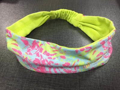 Китай Переносная тканевая гимнастическая головная лента для женщин, многоценальные потные ленты для женщин продается