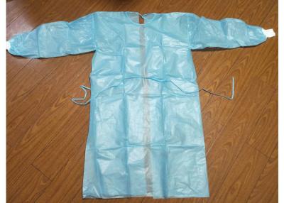 China Single Use  Blue Isolation Gowns / Medline Isolation Gowns Anti Bacterial for sale