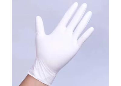 China White Latex Examination Gloves / Medical Treatment Disposable Latex Gloves for sale