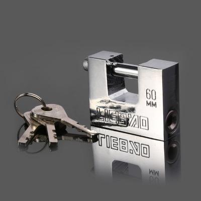 China Anti Theft Safe Stainless Steel Rectangular Lock Padlock Keyed Padlock Waterproof for sale
