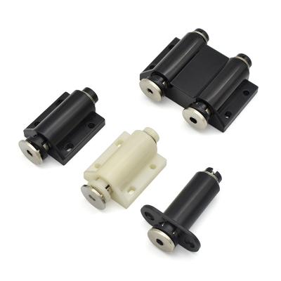 China Black Magnetic Door Cabinet Pressure Catch 45.5x28x15.5mm for sale