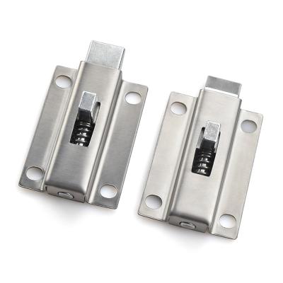 China A3 Steel Zinc Alloy Spring Latch Lock , Carbon Steel Galvanized Spring Loaded Slide Bolt Latch for sale
