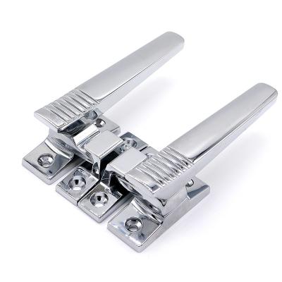 China 130x17mm Push Lock Cabinet Latch , Casement Window Locks And Latches for sale