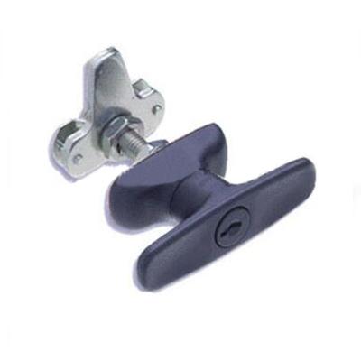 China Double T Push Handle Lock Zinc Alloy Galvanized 115x30mm for sale