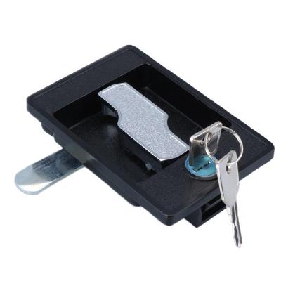 China Black Paddle Latch Lock Zinc Alloy Hardware Equipment Part 105.5x97.5x28.6mm for sale