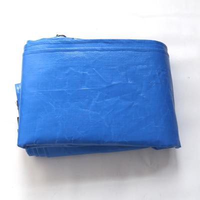 China Laminated both sides PE tarpaulin blue white polyethylene laminate sheet  tarpaulin rolls or truck cover for sale