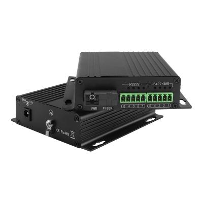 China RS485 / RS422 / RS232 Serial To Fiber Optic Converter SC 20km For RTU HOST SCADA for sale