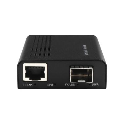 China 1G 10G cobre não gerenciado SFP+ fibra Ethernet conversor de mídia DC12V com DIP à venda