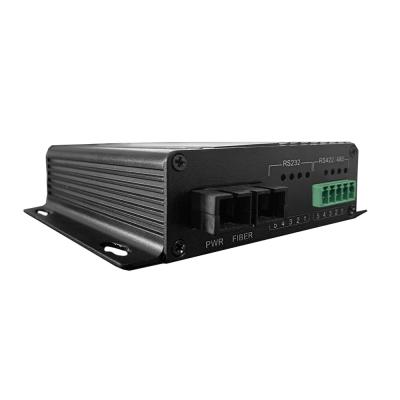 China Industrial RS485 RS422 Serial Media Converter 40KM Single Core Fiber 1310 / 1550nm for sale
