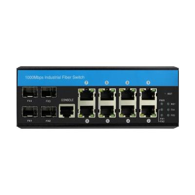 China Industrial Gigabit Lite Layer 3 Ring Managed Ethernet Switch 12 Port for sale