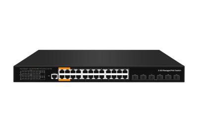 China Factory OEM/ODM L3 Managed Ethernet POE Switch With 24*10/100/2500mbps+6* 10Gb SFP+ for sale