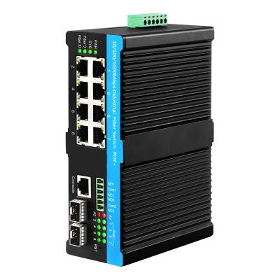 China 8 Portos Ultra PoE Managed Switch Gigabit Ethernet 802.3bt Compatível 720W Budget CE for sale