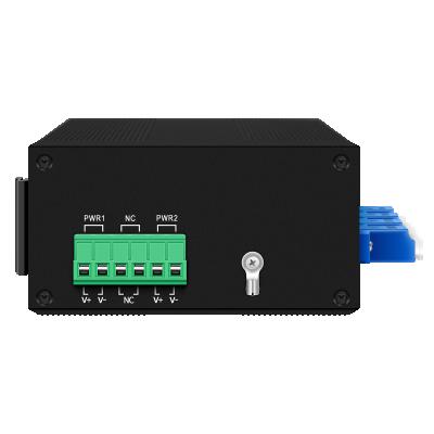 中国 高信頼性のためのAC/DCダブルパワー入力LC/SCコネクタとSM/MMファイバータイプを持つ光ファイバーバイパススイッチ 販売のため