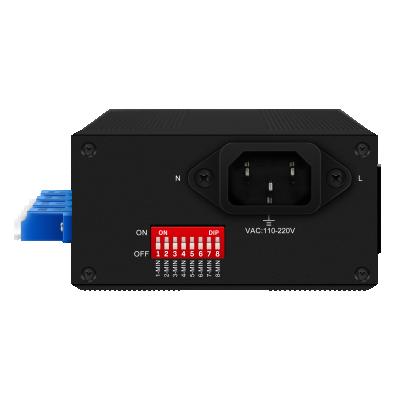 中国 高信頼性のためのAC/DCダブルパワー入力LC/SCコネクタとSM/MMファイバータイプを持つ光ファイバーバイパススイッチ 販売のため
