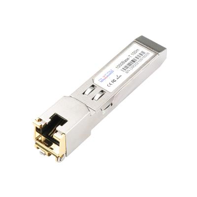 China 10/100/1000BASE-T RJ45 SFP Module Transceiver 100m Over Cat5 UTP Cable Hot Pluggable for sale