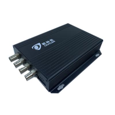 China 12V Optional 4ch Video Over Ethernet Converter , Coax Multimode Fiber Converter for sale