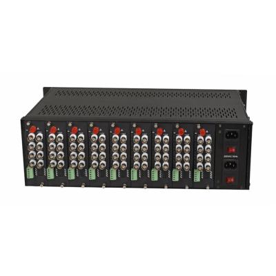 China 19inch Media Converter Chassis , 3u Rack Mount Chassis For Video Optical Converter for sale