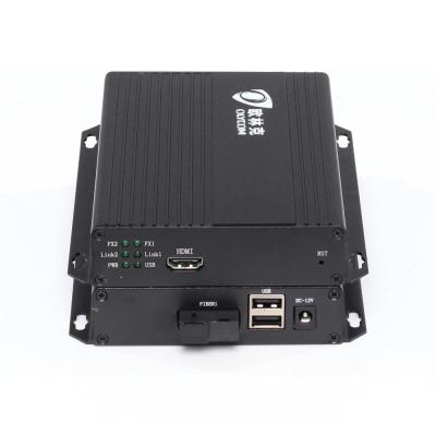 중국 SC ST FC 섬유 위의 USB 20 킬로미터 거리와 1080P 4K 코프텀 HDMI DVI 교수 판매용