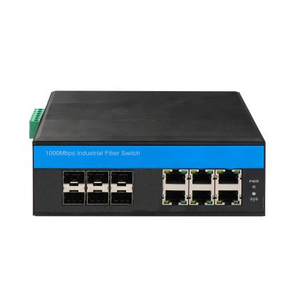 China 6 Ports Industrial Managed Ethernet Switch With Ring Function IEEE802.3 Standard for sale