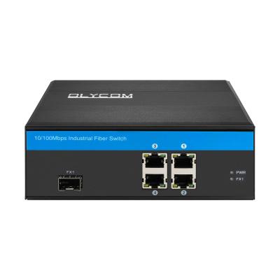 China Metal Casing 5 Port Industrial Ethernet Switch ，10/100 Mbps Rugged Poe Switch for sale