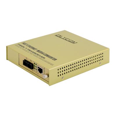 China Convertidor del CCTV de MDIX medios con 2 puertos Ethernet SMF el 100km máximo en venta