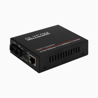 China MTBF 50,000hours Gigabit Ethernet Portgestell-Berg des Medien-Konverter-2 über Kabel Cat6 zu verkaufen