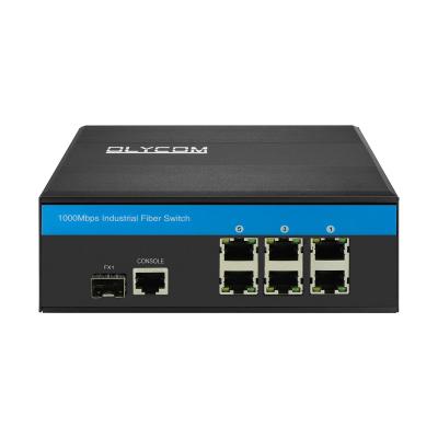 China 6RJ45 Ports Manageable Poe Switch ,  Rugged Network Switch 100m POE Distance for sale