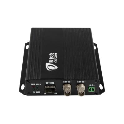 China 1 SDI In 2 SDI Out Local Loopout RS485 Video Optical Converter for sale