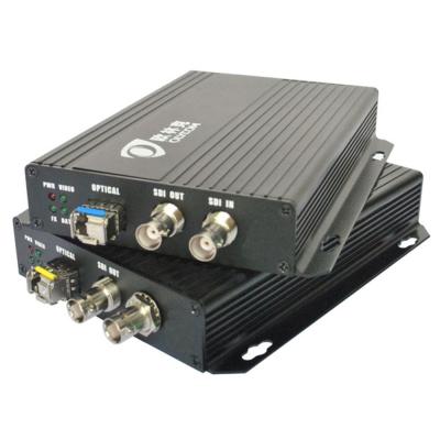 China Transmisor óptico y receptor del vídeo del puerto 3G-SDI de BNC con 2 la ranura de la salida DC12V SFP del SDI en venta