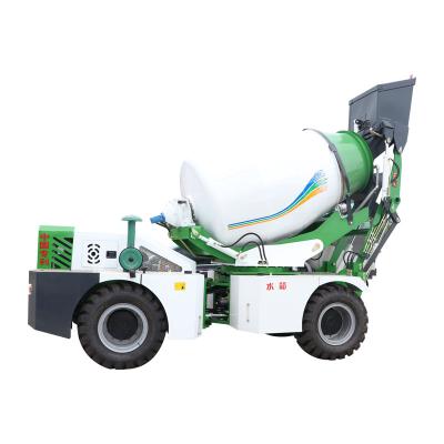 China 2.5 Cubic Self Loading Concrete Mixer Truck Cement Mixer Truck 42kw 1.7M3 for sale