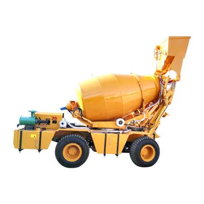 China 2.0 CUBIC Yellow Self Loading Concrete Mixer Self Loader Mixer 8 Kw for sale