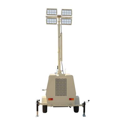 China 095l 9m 400w 1kw Towable Light Tower Portable Flood Lights With Generator for sale