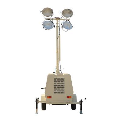 China 095M IP66 Mobile Light Tower Towable Light Tower 4 x 110000LM for sale