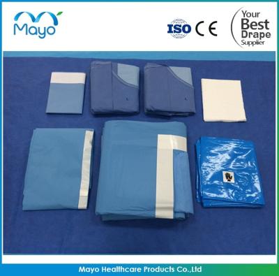 China Blue Hospital Ortho Drape Kit Surgical Orthopedic Hand Drapes for sale