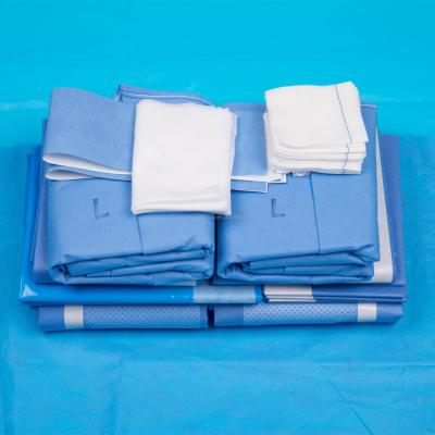China Neuro Operation Disposable Laparotomy Drape Laparoscopy Drape Pack for sale