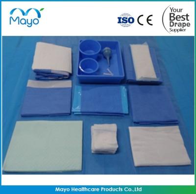 China Nonwoven Gyne Drape Pack MAYO Surgical Delivery Drape Kits for sale