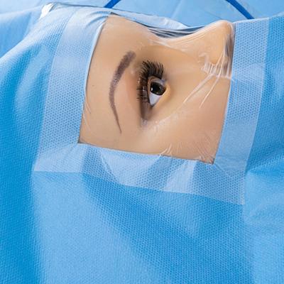 China Ophthalmic Surgical Drape With Hole Operation Incise Drape for sale