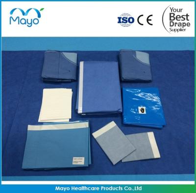 China PP PE Lithotomy Drape Set Disposable Surgical Packs Abdominal Drape for sale
